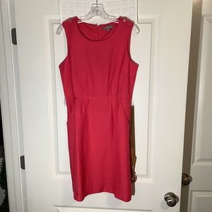 NY Collection Ladies Sleeveless Lined Dress Coral Size 8